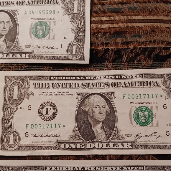 14 Different STAR NOTE ** $1 Dollar Bills Most In Circulated Condition See Pics - Picture 16 of 16